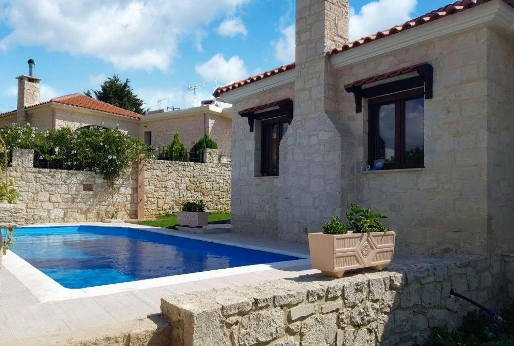 Heraklion Twins House - Private Pool Retreat Episkopí- Rethimno 外观 照片